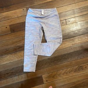 ivivva pink and blue striped leggings